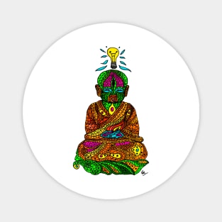 Happy and joyful enlightened Buddha Magnet